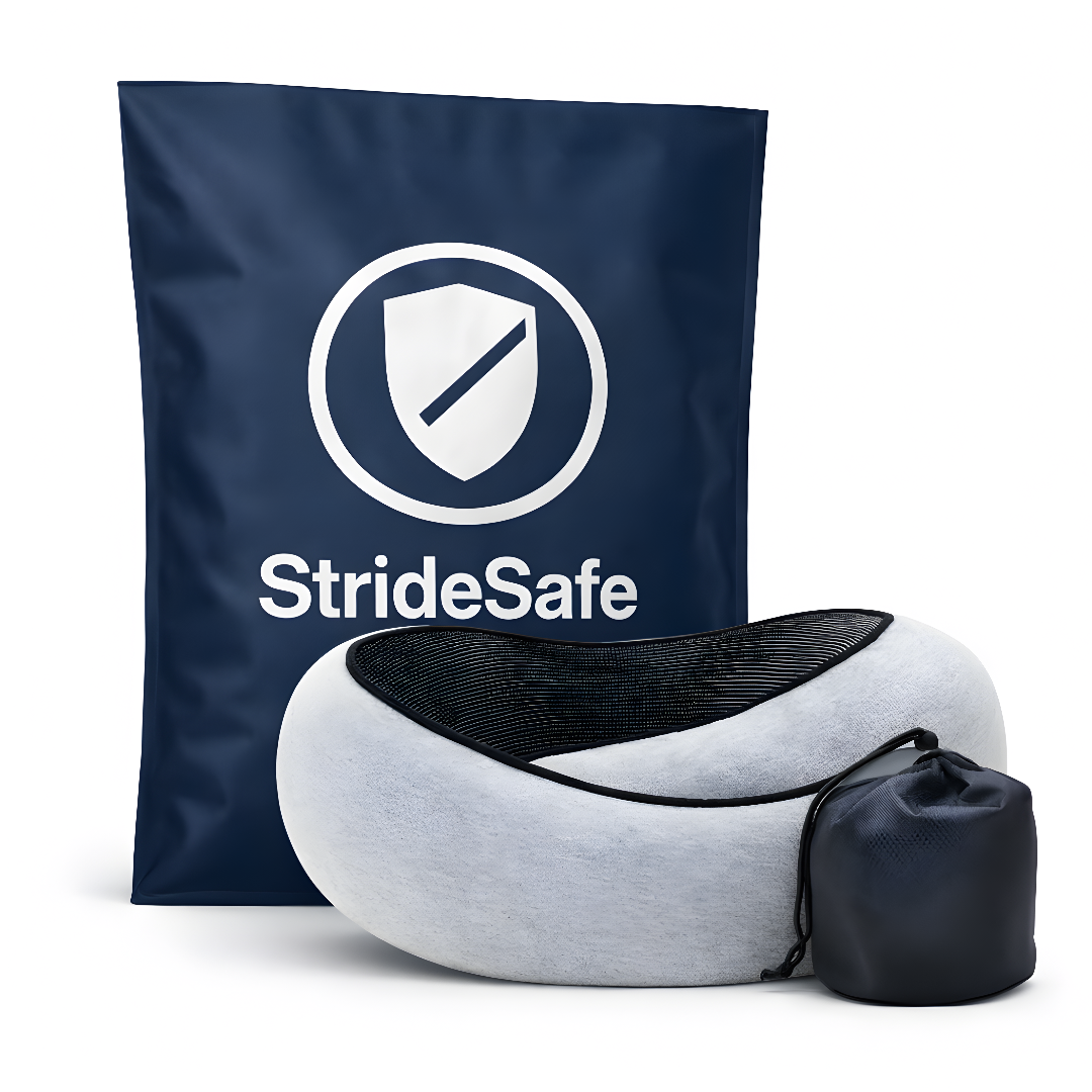StrideSafe™ Nakkepude – Sov sikkert og behageligt!