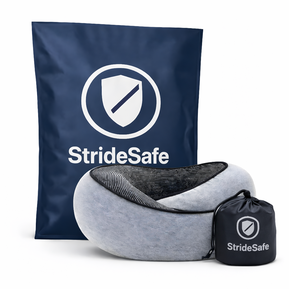 StrideSafe™ nakkepude – Sov trygt og behageligt!