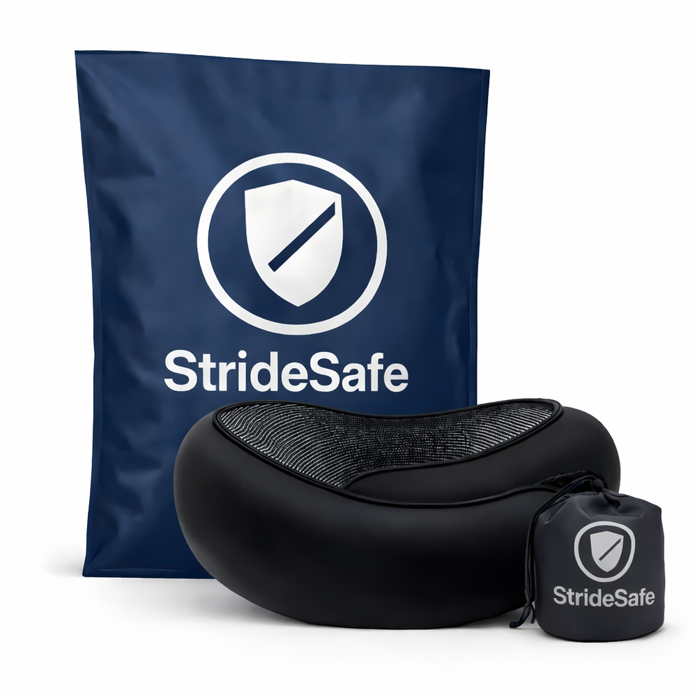 StrideSafe™ nakkepude – Sov trygt og behageligt!