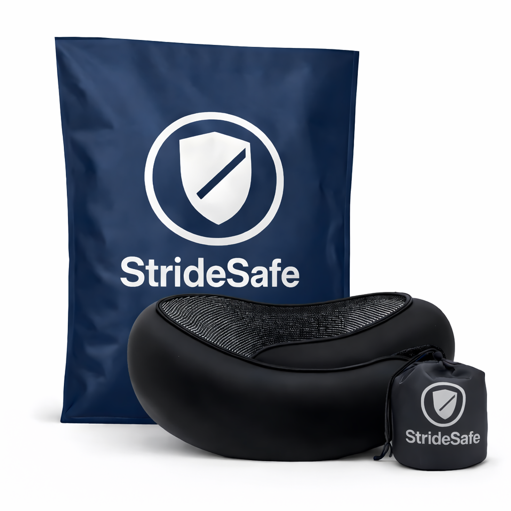 StrideSafe™ Nakkepude – Sov sikkert og behageligt!