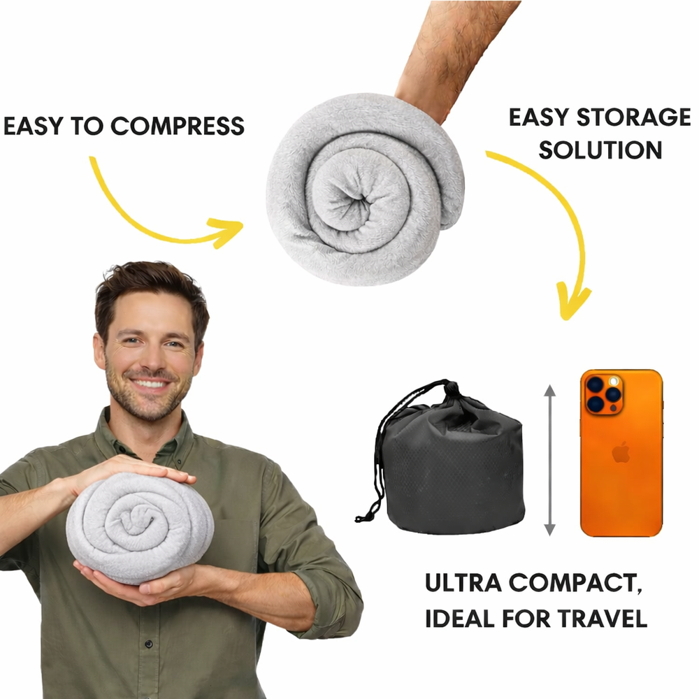 StrideSafe™ nakkepude – Sov trygt og behageligt!